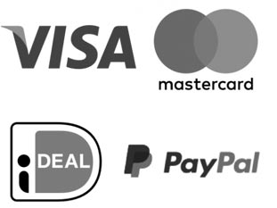 Betaalmogelijkheden: iDeal, Visa, Masterdard, Paypal
