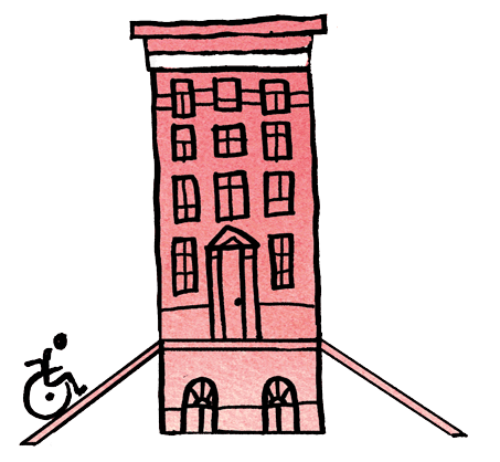 illustratie rolstoeltoegankelijkheid