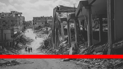 De rode lijn over vernietiging Gaza