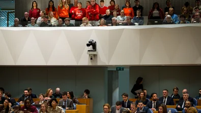 Rode lijn actie in de Tweede Kamer