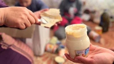 Brood wordt belegd tegen de honger in Gaza