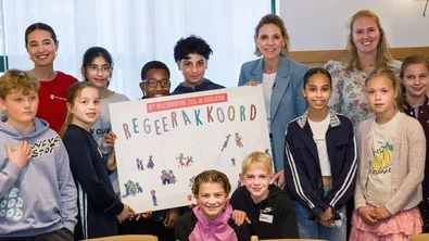Overhandiging Regeerakkoord in Kindertaal