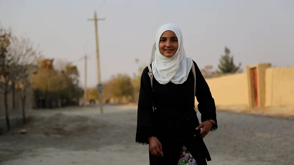 Zahra arriving home