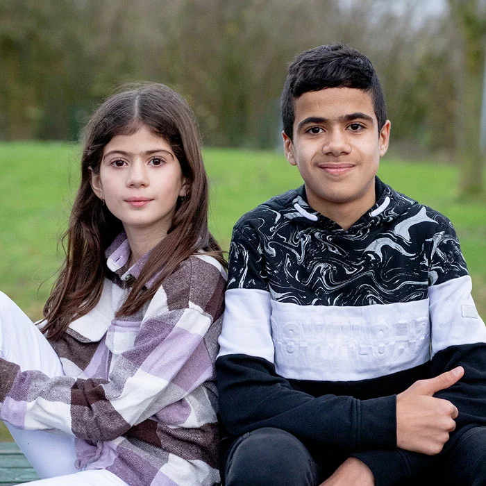 Portret Lionel en Leonie Portret Lionel en Leonie