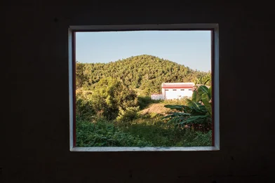 View through the window in the climate consultation area