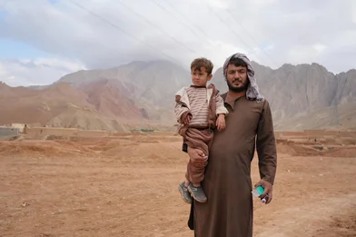 Farid with his child Mohamad