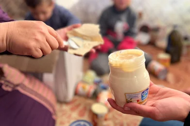 Brood wordt belegd tegen de honger in Gaza