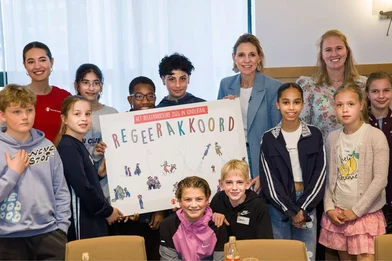 Overhandiging Regeerakkoord in Kindertaal