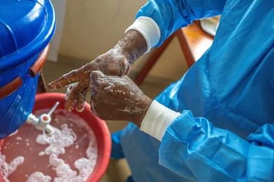 Ebola DRC handen wassen