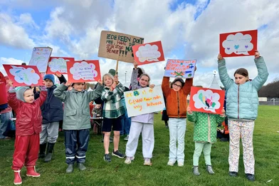 Kinderen bij de Klimaatmars
