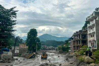 Overstroming in Nepal