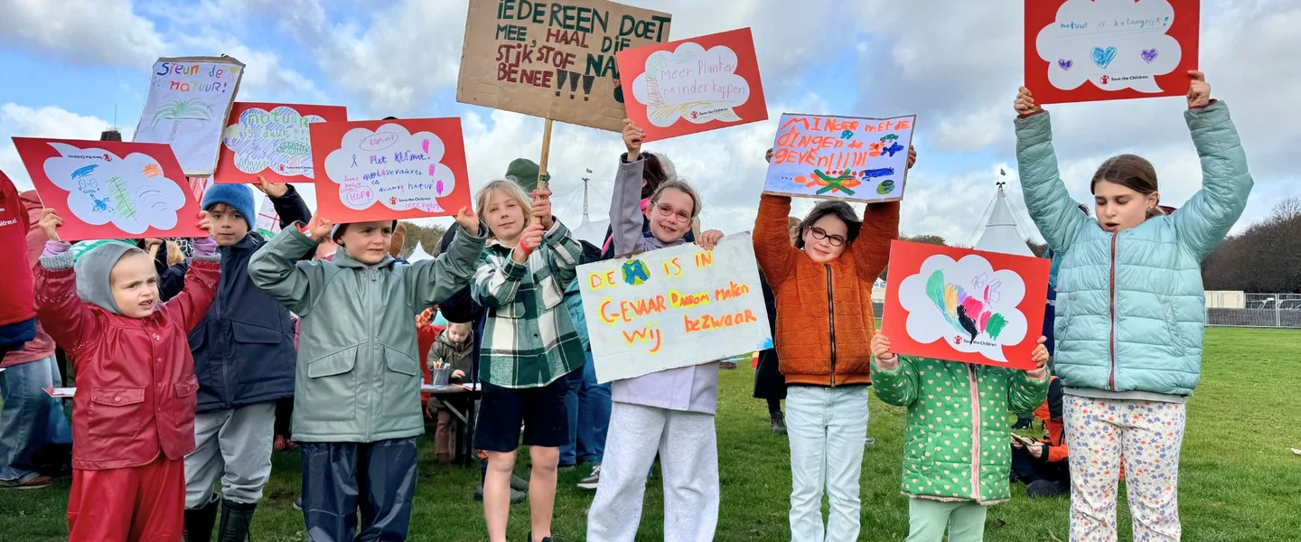 Kinderen bij de Klimaatmars