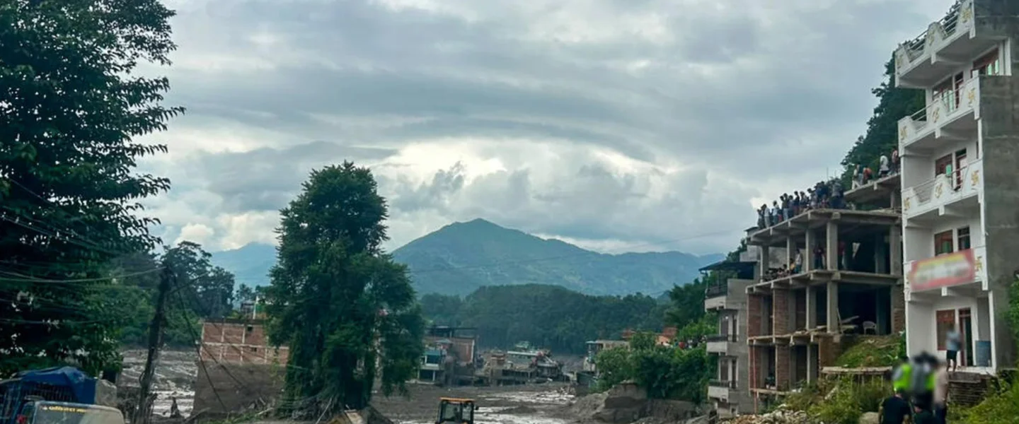 Overstroming in Nepal