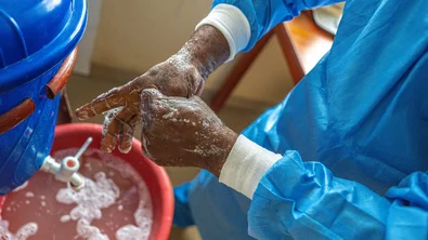 Ebola DRC handen wassen