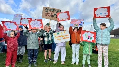 Kinderen bij de Klimaatmars